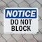 Signmission Do Not Block, 14 in W x Rectangle, Plastic OS-2PACK-NS-P-1014-L-11083 - alternate 8